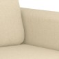 vidaXL Sofá de 2 plazas de tela color crema 140 cm vidaXL Sofá de 2 plazas de tela color crema 140 cm