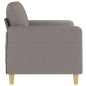 vidaXL Sofá de 2 plazas de tela gris taupé 120 cm vidaXL Sofá de 2 plazas de tela gris taupé 120 cm