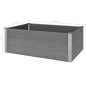 vidaXL Arriate de WPC gris 150x100x54 cm
