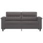 vidaXL Sofá de 2 plazas de cuero sintético gris 140 cm vidaXL Sofá de 2 plazas de cuero sintético gris 140 cm