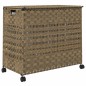vidaXL Cesto para ropa sucia con ruedas ratán 66x35x60 cm vidaXL Cesto para ropa sucia con ruedas ratán 66x35x60 cm