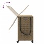 vidaXL Cesto para ropa sucia con ruedas ratán 66x35x60 cm vidaXL Cesto para ropa sucia con ruedas ratán 66x35x60 cm