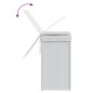vidaXL Cesto de ropa sucia con tapa ratán sintético blanco 46x33x60 cm vidaXL Cesto de ropa sucia con tapa ratán sintético blanco 46x33x60 cm