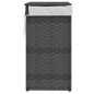 vidaXL Cesto para ropa sucia con tapa ratán sintético gris 46x33x60 cm vidaXL Cesto para ropa sucia con tapa ratán sintético gris 46x33x60 cm