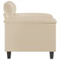 vidaXL Sillón de tela de microfibra color crema 60 cm vidaXL Sillón de tela de microfibra color crema 60 cm