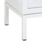 vidaXL Mueble para TV de madera maciza de mango blanco 115x30x46 cm