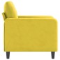 vidaXL Sillón de terciopelo amarillo 60 cm vidaXL Sillón de terciopelo amarillo 60 cm