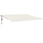 vidaXL Toldo retráctil aluminio y tela color crema 4,5x3 m vidaXL Toldo retráctil aluminio y tela color crema 4,5x3 m