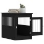 vidaXL Jaula para perros madera de ingeniería negro 55x80x68 cm vidaXL Jaula para perros madera de ingeniería negro 55x80x68 cm