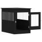 vidaXL Jaula para perros madera de ingeniería negro 55x80x68 cm vidaXL Jaula para perros madera de ingeniería negro 55x80x68 cm