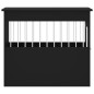 vidaXL Jaula para perros madera de ingeniería negro 55x80x68 cm vidaXL Jaula para perros madera de ingeniería negro 55x80x68 cm