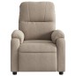 vidaXL Sillón reclinable de masaje tela de microfibra gris taupe vidaXL Sillón reclinable de masaje tela de microfibra gris taupe