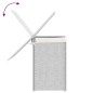 vidaXL Cesto ropa sucia 2 secciones ratán sintético blanco 53x35x57 cm vidaXL Cesto ropa sucia 2 secciones ratán sintético blanco 53x35x57 cm
