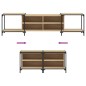 vidaXL Mueble de TV madera de ingeniería roble Sonoma 203x37x50 cm