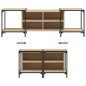 vidaXL Mueble de TV madera de ingeniería roble Sonoma 153x37x50 cm
