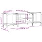 vidaXL Mueble de TV madera de ingeniería roble Sonoma 153x37x50 cm