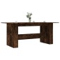 vidaXL Mesa de comedor madera de ingeniería roble ahumado 180x90x76 cm vidaXL Mesa de comedor madera de ingeniería roble ahumado 180x90x76 cm