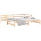 vidaXL Sofá cama nido madera maciza de pino 90x200 cm vidaXL Sofá cama nido madera maciza de pino 90x200 cm