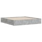 vidaXL Cama con cajones madera ingeniería gris hormigón 180x200 cm vidaXL Cama con cajones madera ingeniería gris hormigón 180x200 cm