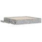 vidaXL Cama con cajones madera ingeniería gris hormigón 180x200 cm vidaXL Cama con cajones madera ingeniería gris hormigón 180x200 cm