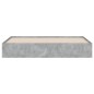 vidaXL Cama con cajones madera ingeniería gris hormigón 180x200 cm vidaXL Cama con cajones madera ingeniería gris hormigón 180x200 cm