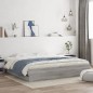 vidaXL Cama con cajones madera ingeniería gris Sonoma 180x200 cm vidaXL Cama con cajones madera ingeniería gris Sonoma 180x200 cm