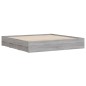 vidaXL Cama con cajones madera ingeniería gris Sonoma 180x200 cm vidaXL Cama con cajones madera ingeniería gris Sonoma 180x200 cm
