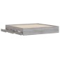 vidaXL Cama con cajones madera ingeniería gris Sonoma 180x200 cm vidaXL Cama con cajones madera ingeniería gris Sonoma 180x200 cm