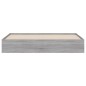 vidaXL Cama con cajones madera ingeniería gris Sonoma 180x200 cm vidaXL Cama con cajones madera ingeniería gris Sonoma 180x200 cm