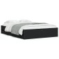 vidaXL Cama con cajones madera de ingeniería negro 120x200 cm vidaXL Cama con cajones madera de ingeniería negro 120x200 cm