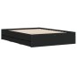 vidaXL Cama con cajones madera de ingeniería negro 120x200 cm vidaXL Cama con cajones madera de ingeniería negro 120x200 cm