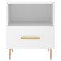 vidaXL Mesitas de noche 2 uds madera ingeniería blanco 40x35x47,5 cm