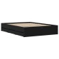 vidaXL Cama con cajones madera de ingeniería negro 120x200 cm vidaXL Cama con cajones madera de ingeniería negro 120x200 cm