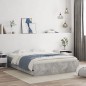 vidaXL Cama con cajones madera ingeniería gris hormigón 140x190 cm