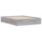 vidaXL Cama con cajones madera ingeniería gris Sonoma 140x190 cm vidaXL Cama con cajones madera ingeniería gris Sonoma 140x190 cm