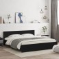 vidaXL Estructura de cama con cabecero negra 200x200 cm vidaXL Estructura de cama con cabecero negra 200x200 cm
