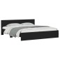 vidaXL Estructura de cama con cabecero negra 200x200 cm vidaXL Estructura de cama con cabecero negra 200x200 cm
