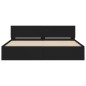 vidaXL Estructura de cama con cabecero negra 200x200 cm vidaXL Estructura de cama con cabecero negra 200x200 cm