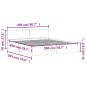 vidaXL Estructura de cama con cabecero negra 200x200 cm vidaXL Estructura de cama con cabecero negra 200x200 cm