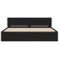vidaXL Estructura de cama con cabecero negra 180x200 cm vidaXL Estructura de cama con cabecero negra 180x200 cm