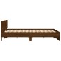 vidaXL Estructura de cama con cabecero marrón roble 200x200 cm vidaXL Estructura de cama con cabecero marrón roble 200x200 cm