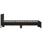 vidaXL Estructura de cama con cabecero negro 135x190 cm vidaXL Estructura de cama con cabecero negro 135x190 cm