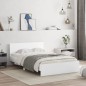 vidaXL Estructura de cama con cabecero blanca 120x190 cm vidaXL Estructura de cama con cabecero blanca 120x190 cm