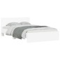 vidaXL Estructura de cama con cabecero blanca 120x190 cm vidaXL Estructura de cama con cabecero blanca 120x190 cm