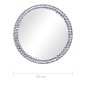 vidaXL Espejo de pared de vidrio templado 50 cm vidaXL Espejo de pared de vidrio templado 50 cm