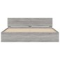 vidaXL Estructura de cama cabecero y luces LED gris Sonoma 180x200 cm vidaXL Estructura de cama cabecero y luces LED gris Sonoma 180x200 cm