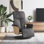 vidaXL Sillón reclinable de masaje con reposapiés cuero sintético gris vidaXL Sillón reclinable de masaje con reposapiés cuero sintético gris