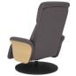 vidaXL Sillón reclinable de masaje con reposapiés cuero sintético gris vidaXL Sillón reclinable de masaje con reposapiés cuero sintético gris