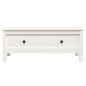 vidaXL Mesa de centro de madera maciza de pino blanco 100x50x40 cm vidaXL Mesa de centro de madera maciza de pino blanco 100x50x40 cm
