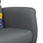 vidaXL Sillón de masaje reclinable con reposapiés cuero sintético gris vidaXL Sillón de masaje reclinable con reposapiés cuero sintético gris
